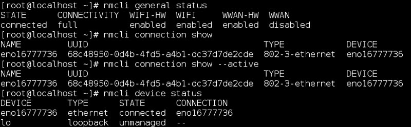 nmcli general