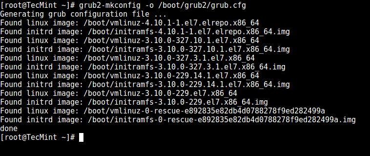 Set Kernel in GRUB