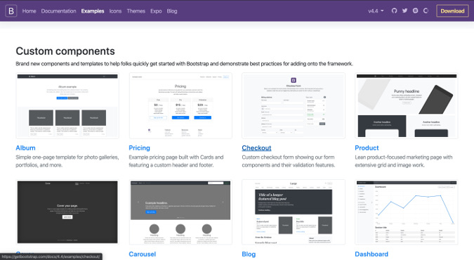 Bootstrap examples